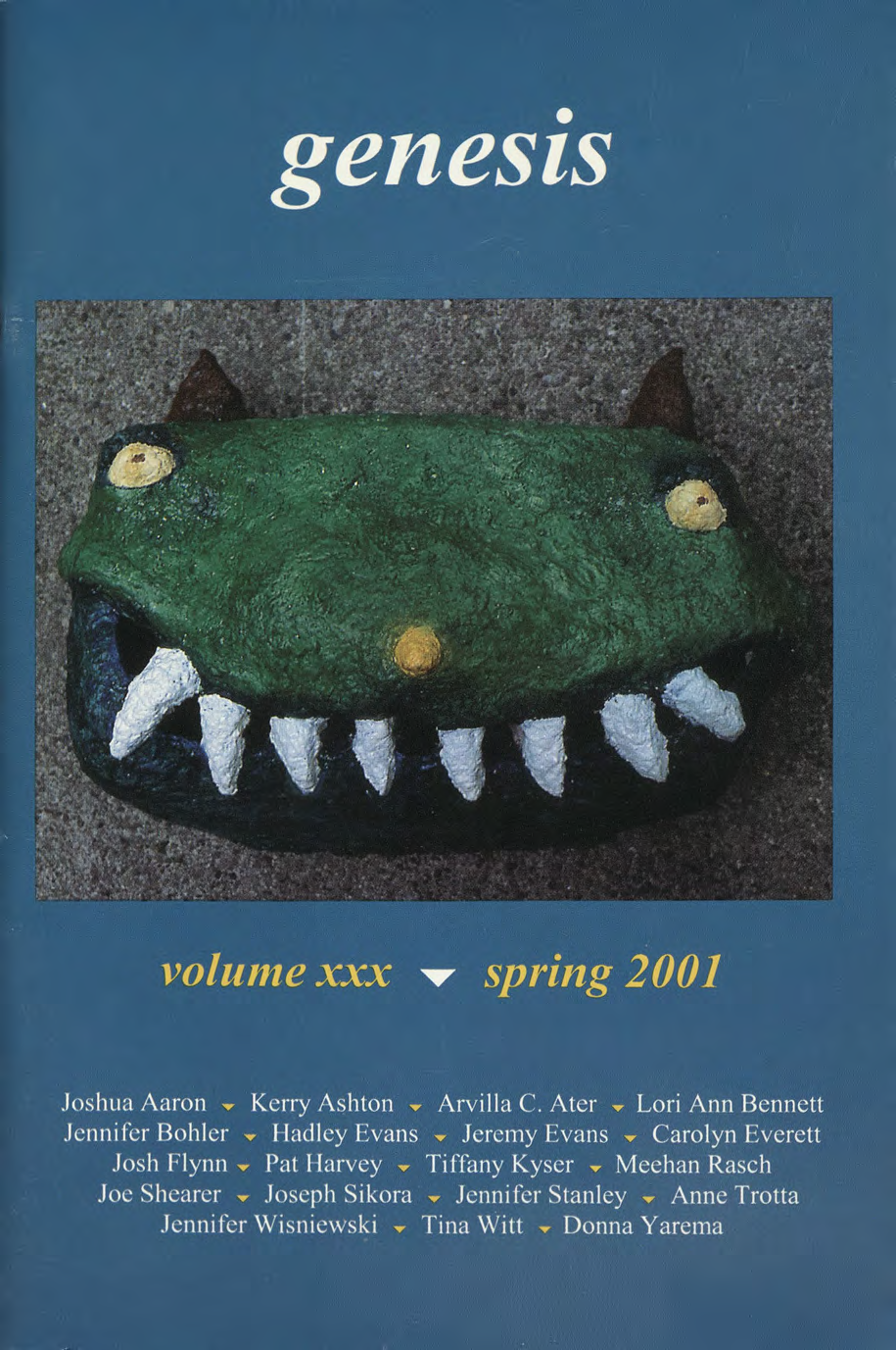genesis spring 2001 cover