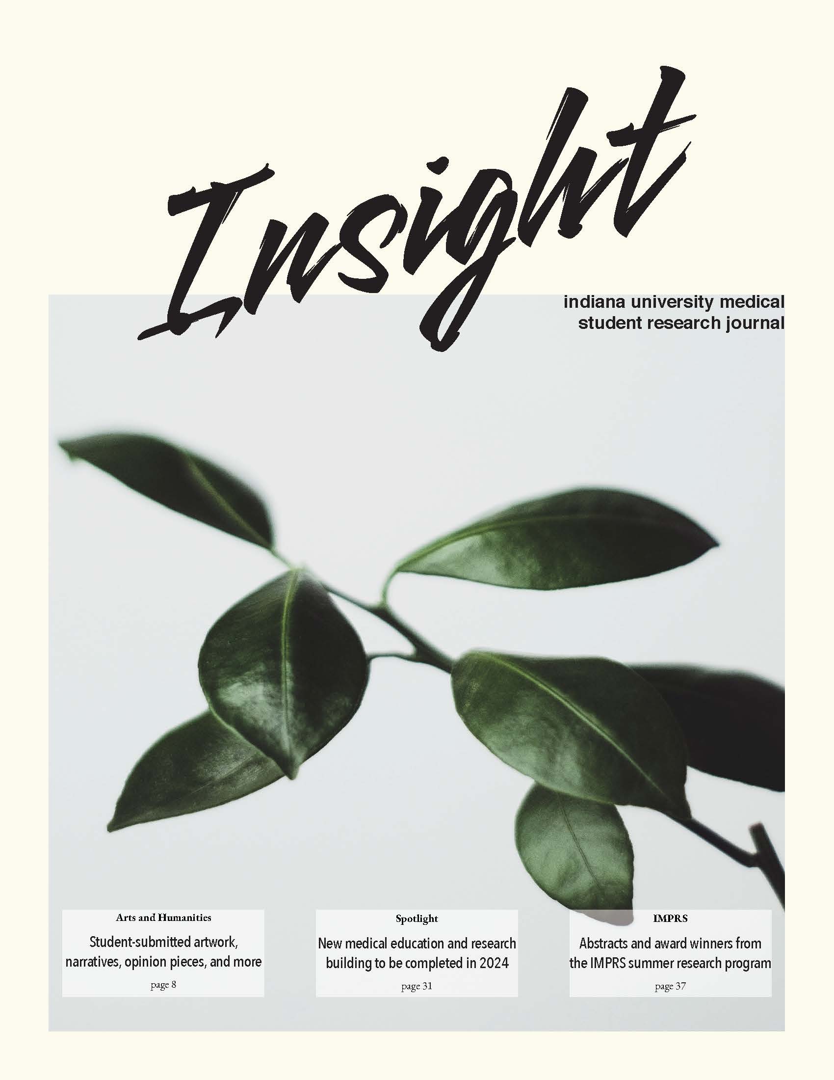 Insight Vol. 5 No. 1 cover